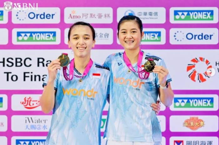 Febriana Dwipuji Kusuma/Amallia Cahaya Pratiwi meraih gelar Taipei Open 2024. (Instagram/@badminton.ina) - Image