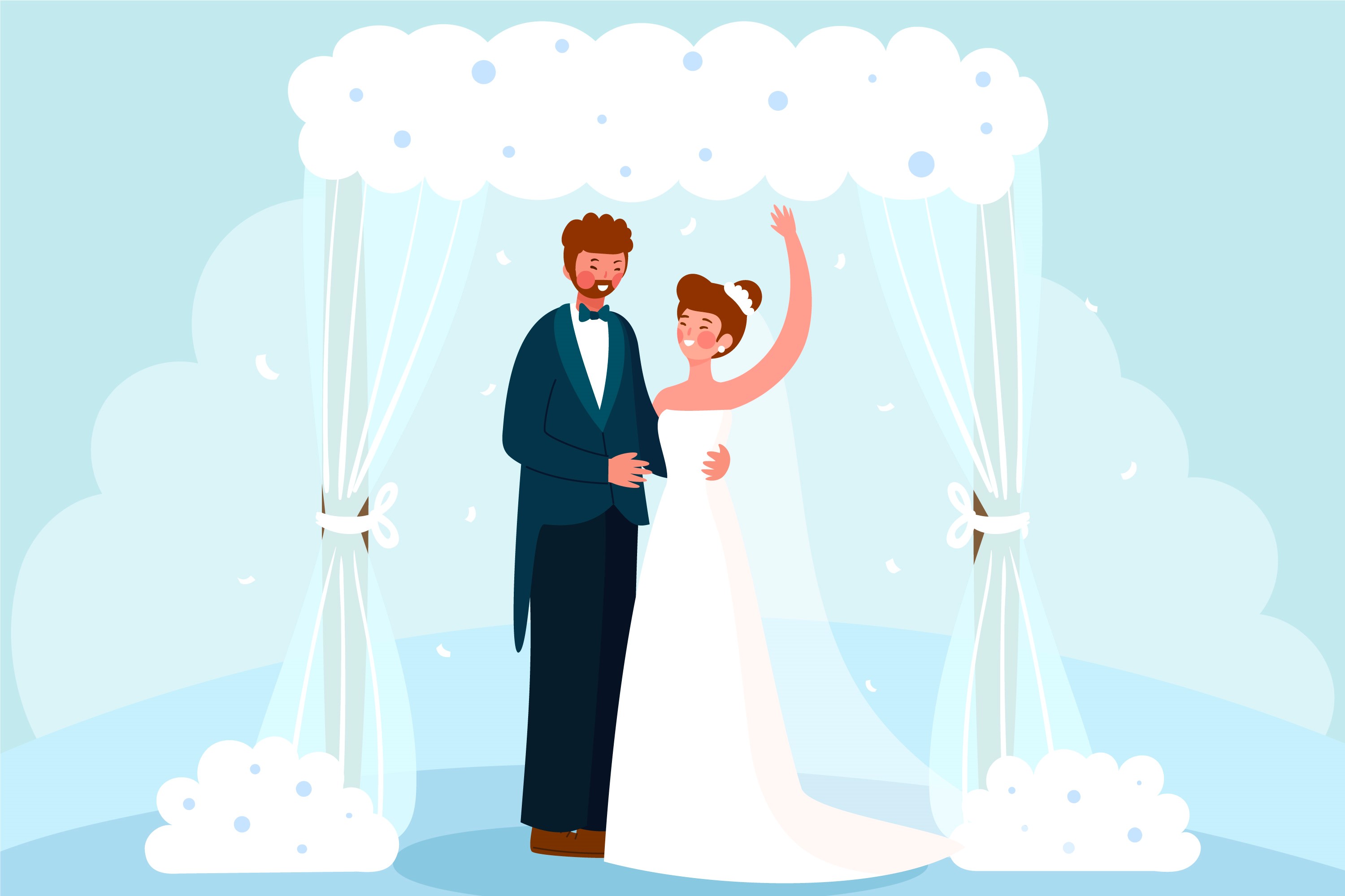 ilustrasi pernikahan. Sumber foto: Freepik - Image