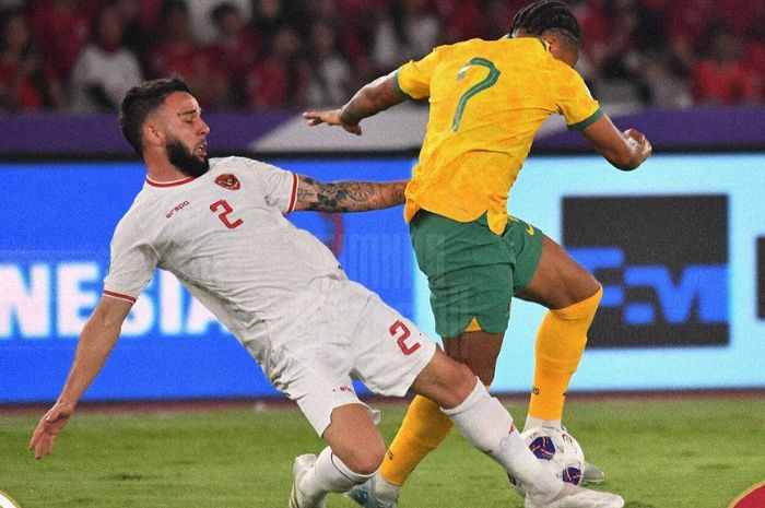 Australia berhasil menahan imbang Timnas Indonesia di Kualifikasi Piala Dunia 2026. (Instagram/@timnasindonesia) - Image