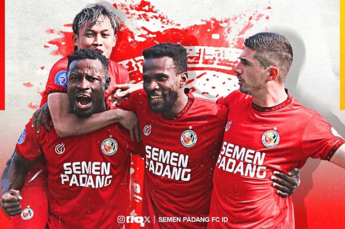 Kenneth Ngwoke (kiri) bisa jadi tumpuan Semen Padang untuk raih kemenangan kontra Malut United di putaran ketiga Liga 1 Indonesia 2024/2025. (Instagram/@semenpadangfcid) - Image