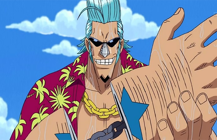 Franky punya tubuh besar dengan bentuk setengah robot. (Screen Rant)