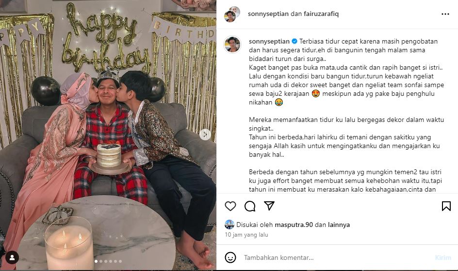 Sonny Septian ulang tahun./ - Image