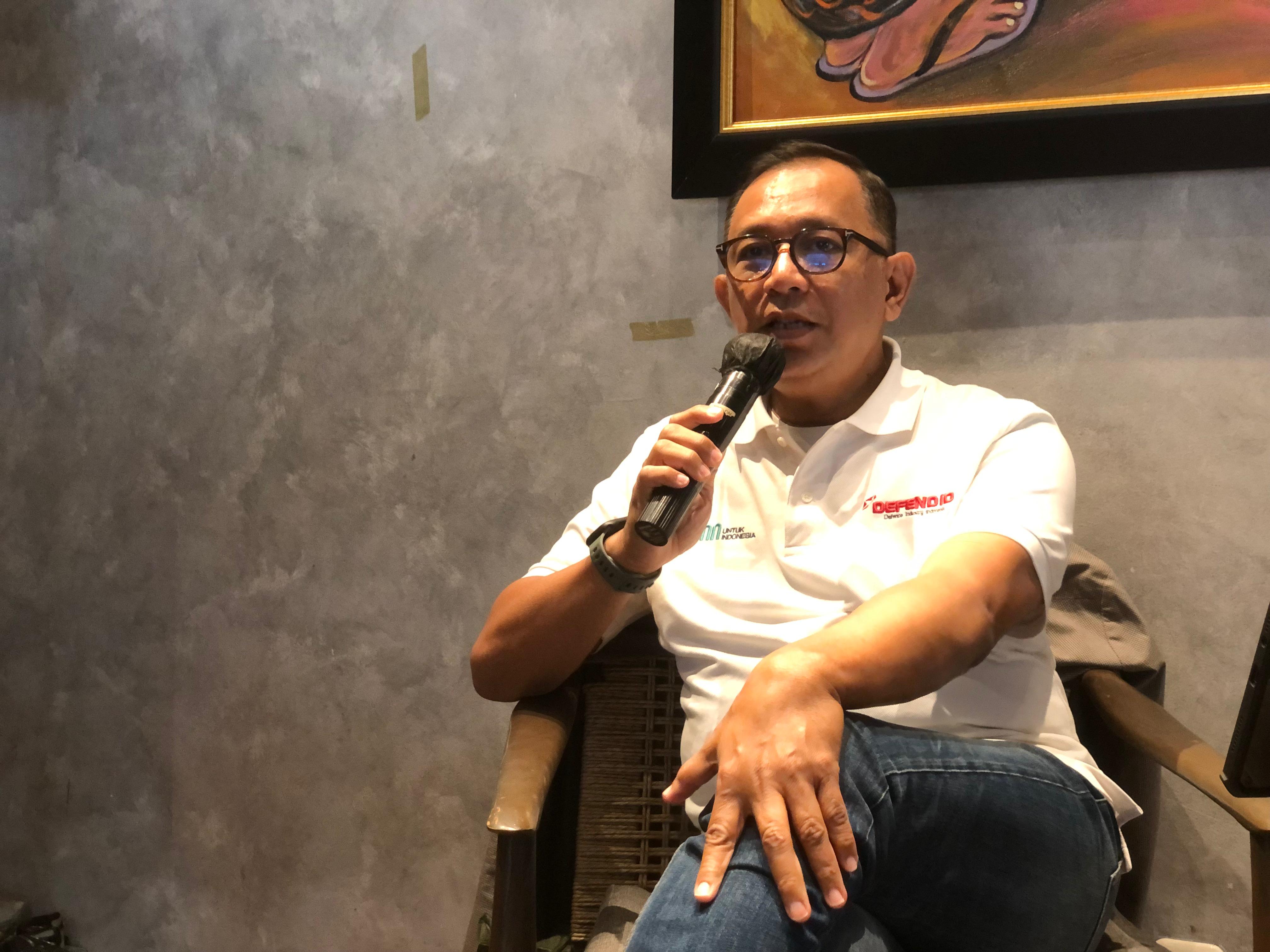 Direktur Operasi PT LEN Industri Tazar Marta Kurnia. (Syahrul Yunizar/JawaPos.com) - Image