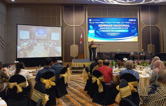 Seminar nasional bertema Skenario Membuat Perencanaan Bisnis Jawa Timur. (Istimewa) - Image