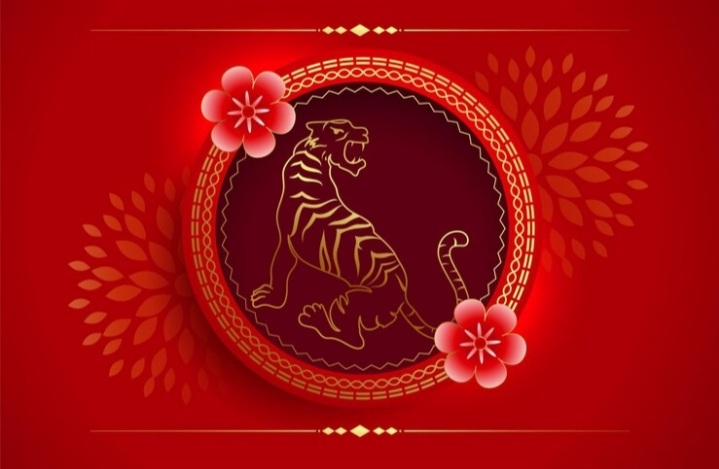 Ilustrasi shio harimau, salah satu shio yang bakal naik gaji jika berani tampil percaya diri di tempat kerja./freepik/ starline - Image
