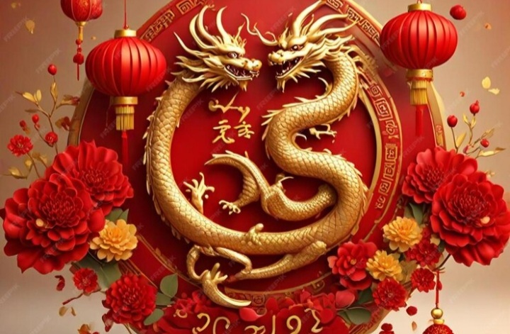 Ilustrasi shio naga, salah satu shio yang cita-citanya direstui oleh alam semesta, menurut astrologi Tiongkok. - Image