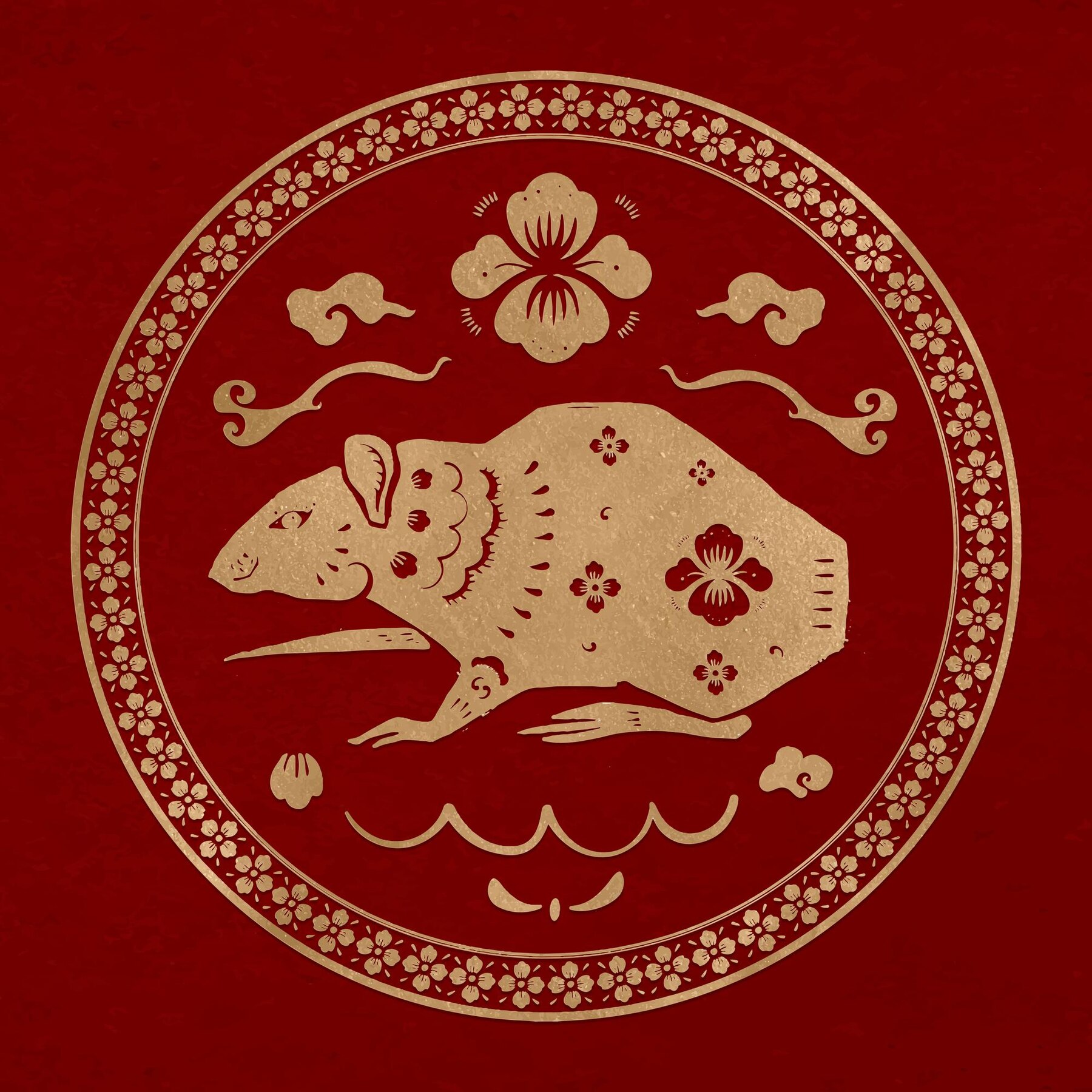 Ilustrasi shio Tikus yang termasuk dalam shio yang makin dihina makin kaya raya berkat kesabarannya. - Image