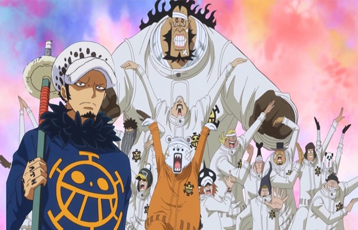 Dipimpin Trafalgar D. Law, kru Bajak Laut Hati mengusung tema medis yang unik. Tapi, itu tidak membuat mereka tak berbahaya. (One Piece Wiki &ndash; Fandom)