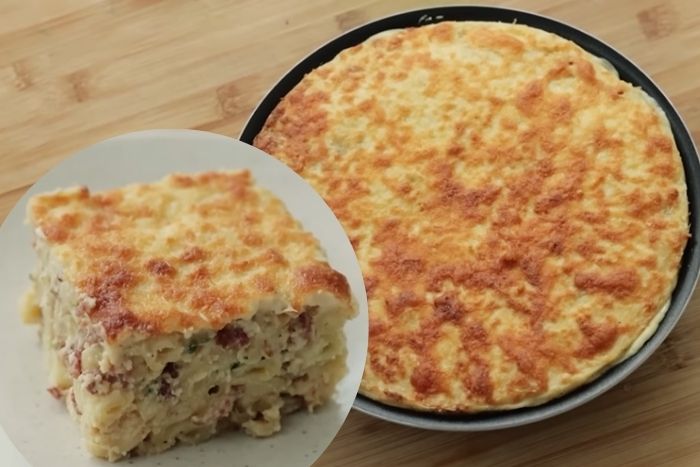 Tampilan resep macaroni schotel panggang prakti./Tangkap Layar Youtube Devina Hermawan - Image