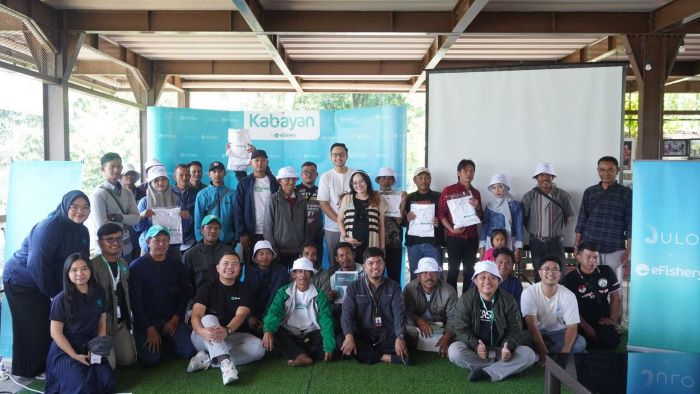 eFishery berkolaborasi dengan PT JULO gelar kegiatan sarasehan Semangat Tumbuh Bersama di Cililin, Kabupaten Bandung Barat. (Istimewa) - Image
