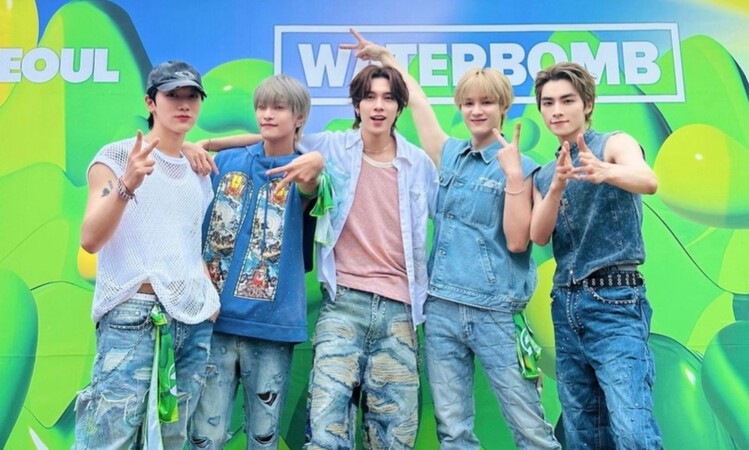 WayV saat mengisi acara diwaterbomb Seoul Korea Selatan (Instagram @wayvofficial) - Image