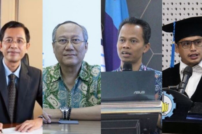 Empat guru besar atau profesor ITS yang masuk Top 2 persen Scientist in the World. (Humas ITS/Antara) - Image