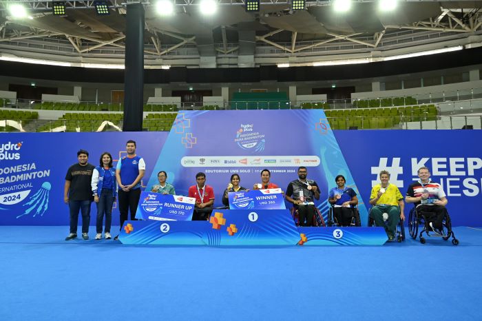 Indonesia mempertahankan gelar juara umum di ajang HYDROPLUS Indonesia Para Badminton Internasional 2024. (Istimewa) - Image