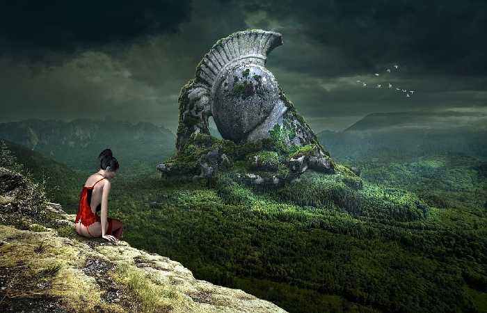 Ilustrasi lembah neraka./pixabay - Image