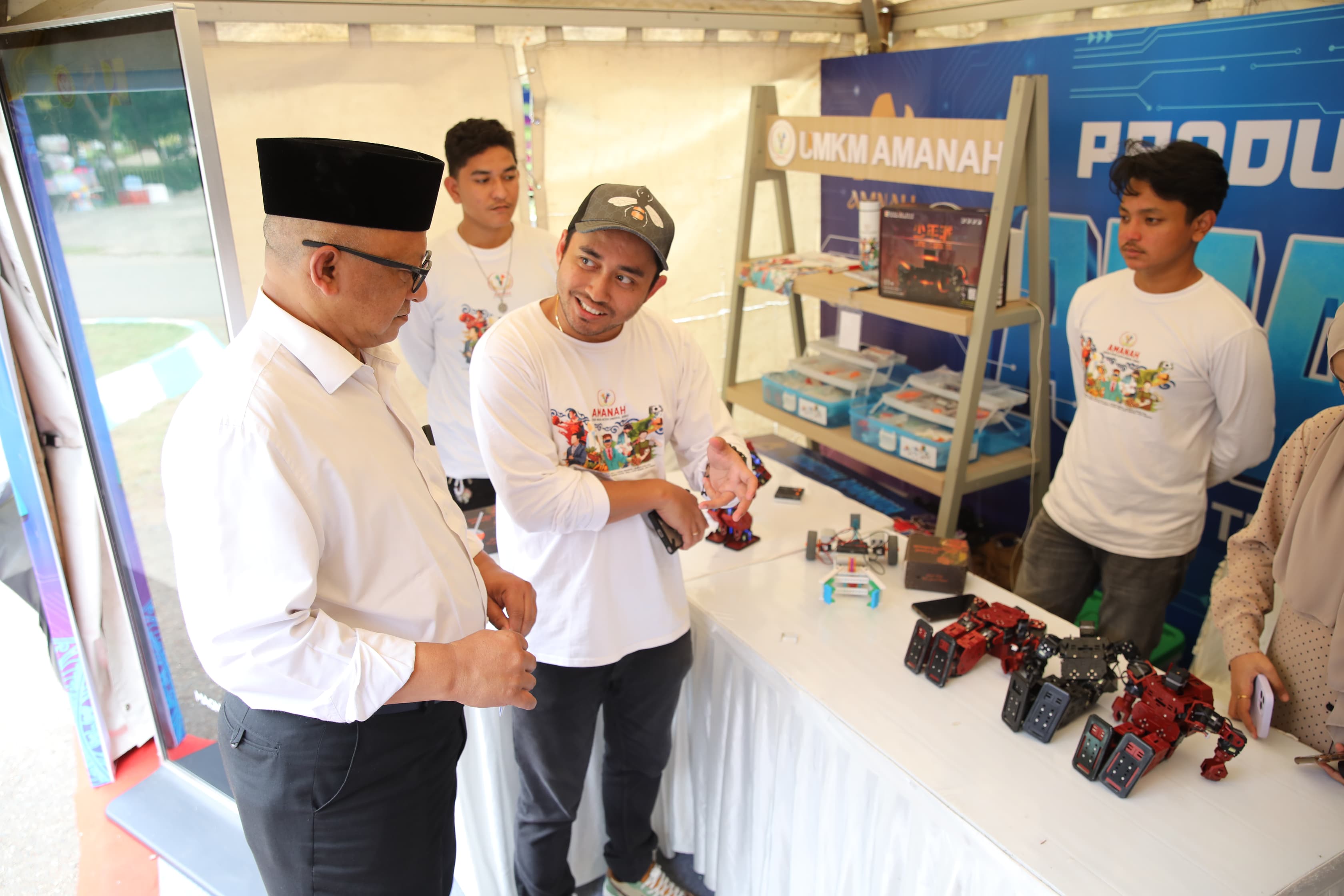 Produk inovasi teknologi binaan Aneuk Muda Aceh Unggul Hebat (AMANAH) mengikuti pameran Innovative Product Creative Expo (IPCE) 2024. (Istimewa) - Image
