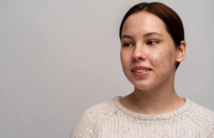 Salah satu fakta tentang jerawat adalah stres bisa memperburuk jerawat yang sudah ada namun bukan satu-satunya penyebab timbulnya jerawat (freepik) - Image
