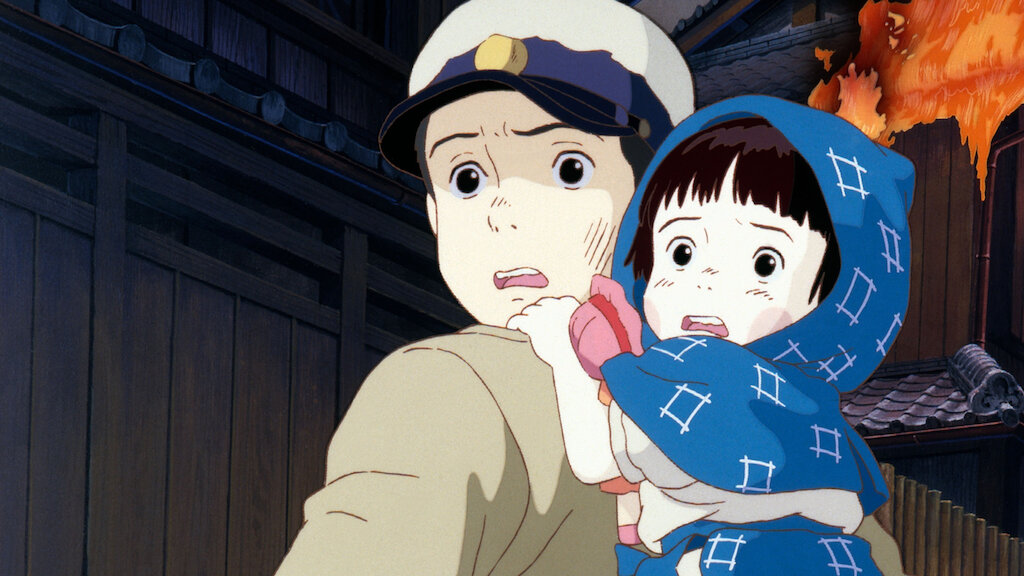 Potret Seita dan adik perempuannya di film Grave of the Fireflies. (Netflix) - Image