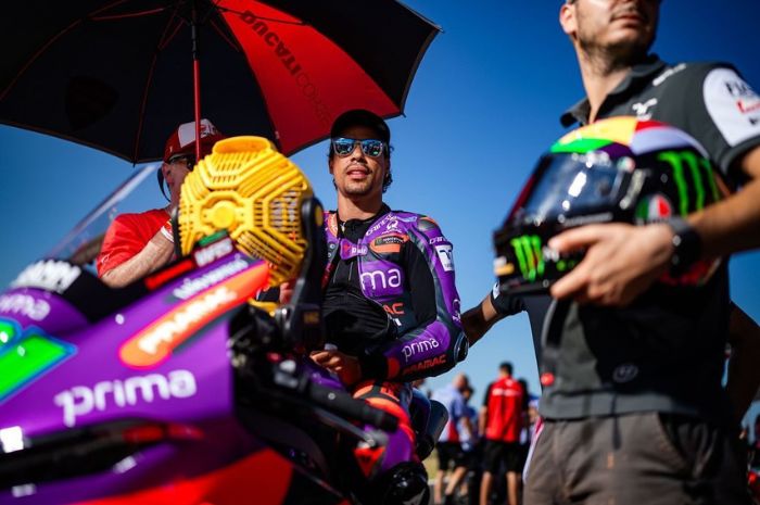 Franco Morbidelli jadi yang tercepat FP2 MotoGP Mandalika 2024. (Instagram/@frankymorbido) - Image