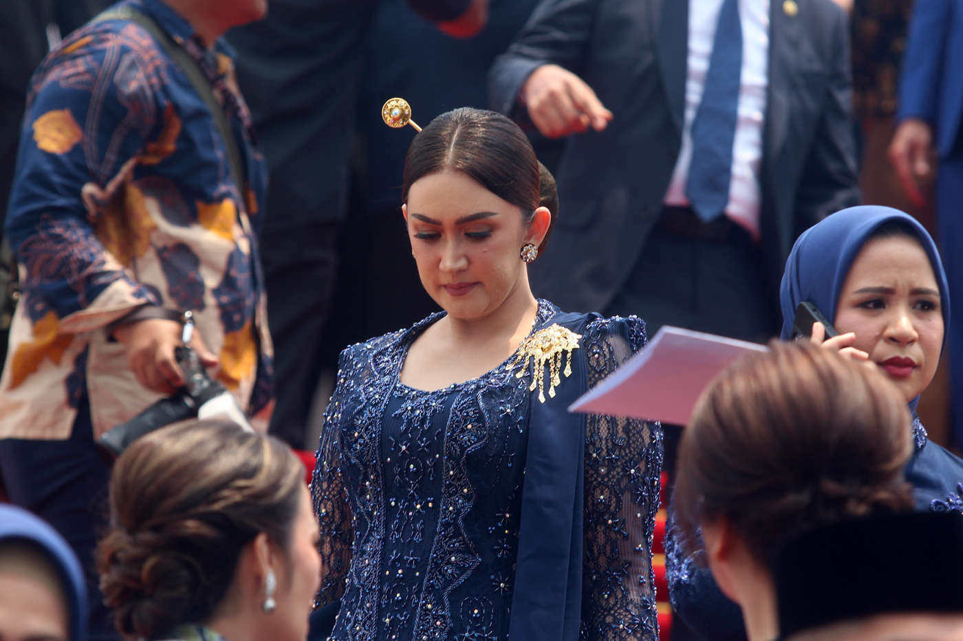 Anggota DPR masa bakti 2024-2029 Nafa Urbach usai dilantik di Kompleks Parlemen, Senayan, Jakarta, Selasa (1/10/2024). (Dery Ridwansah/ JawaPos.com) - Image
