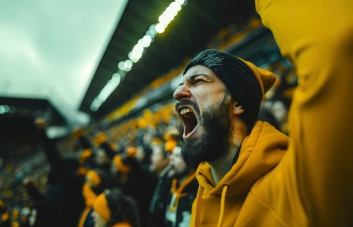 Salah satu ciri kepribadian pria yang kehilangan ketenangan saat menonton pertandingan adalah mempunyai sifat kompetitif yang tinggi (freepik) - Image