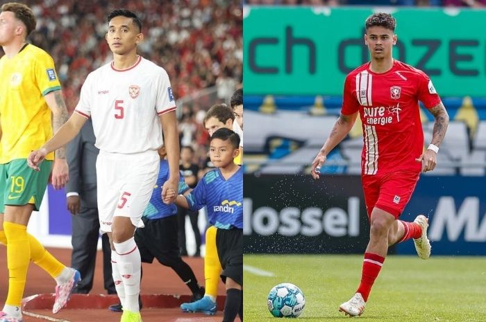 Rizky Ridho berpotensi memulai laga dari bangku cadangan dengan datangnya Mees Hilgers di Timnas Indonesia. (Instagram/@rizkyridhoramadhani/@meeshilgerss) - Image