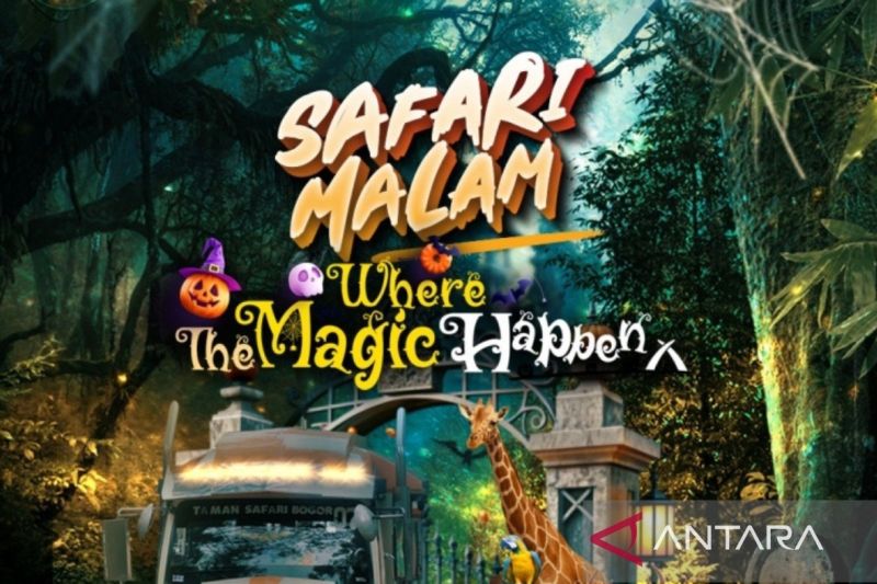 aman Safari Indonesia (TSI) Cisarua, Kabupaten Bogor, Jawa Barat, menyuguhkan penampilan "Where The Magic Happen" menyambut Halloween. (ANTARA) - Image