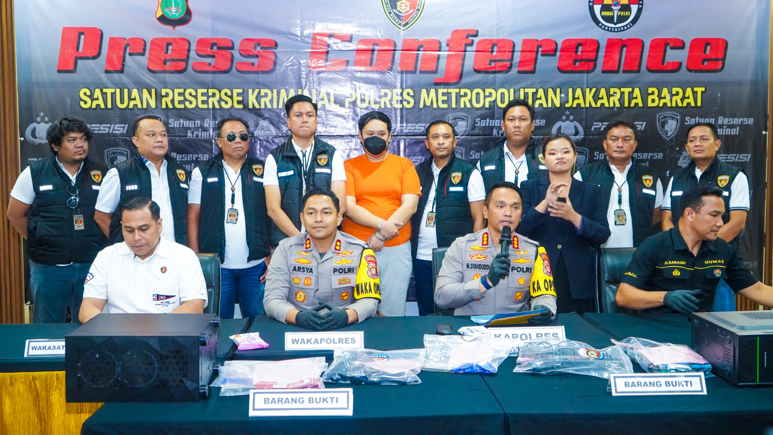 Kapolres Metro Jakarta Barat Kombes M. Syahduddi mengatakan, Justin ditangkap pada Rabu (2/10) lalu. (Polres Metro Jakarta Barat) - Image