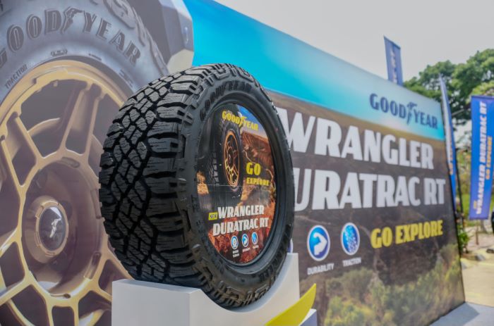 Ban baru Goodyear Indonesia untuk para pencinta off-road. (Rian Alfianto/JawaPos.com) - Image