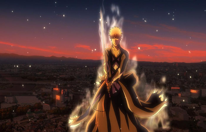 Ichigo Kurosaki, protagonis Bleach: Thousand Year Blood War, mengalami banyak peningkatan kekuatan di sepanjang serial ini. (IMDb) - Image