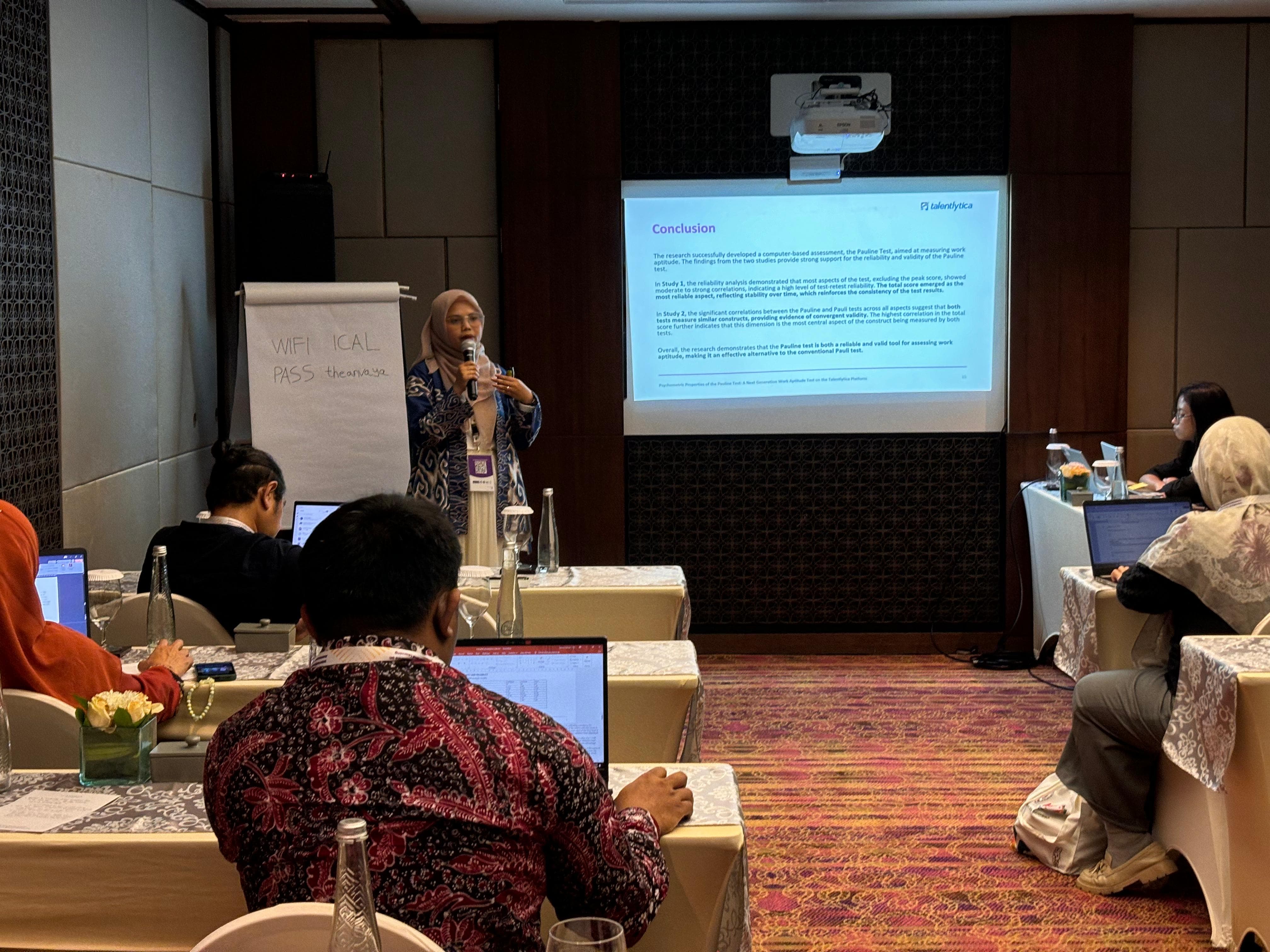 Teknologi Psikometri Indonesia diperkenalkan kepada dunia di acara ICAL 2024. (Istimewa). - Image