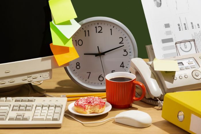 Ilustrasi cara untuk melakukan intermittent fasting yang dapat meningkatkan kinerja kerja./freepik - Image