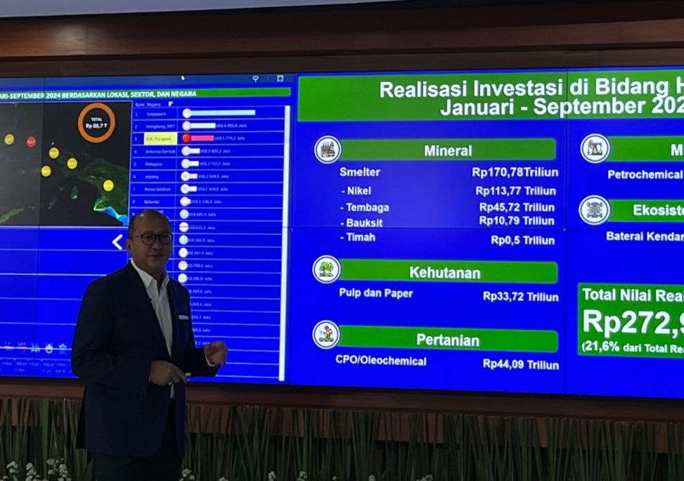 Menteri Investasi/Kepala BKPM, Rosan Roeslani menyampaikan bahwa hal penting yang perlu disoroti adalah soal penyerapan kerja dari realisasi investasi. (Nurul F/ JawaPos.com) - Image