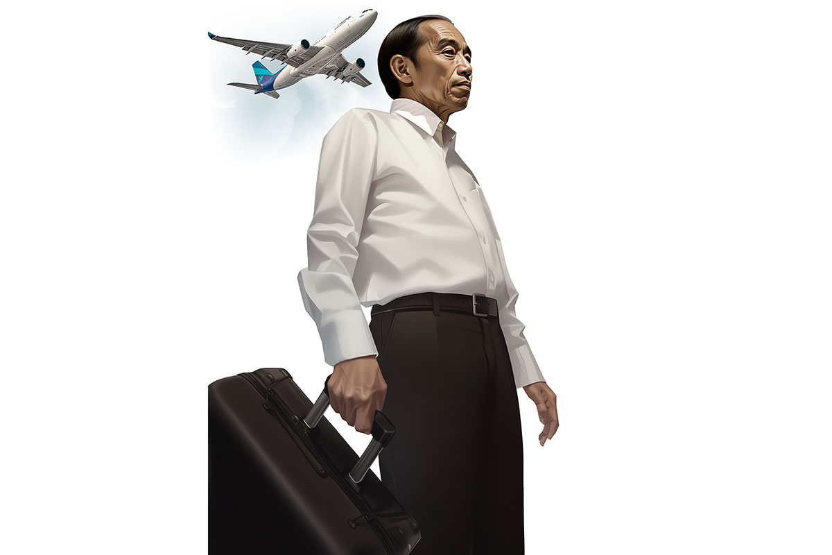 ILUSTRASI JOKOWI. (AGUNG KURNIAWAN/JAWA POS) - Image