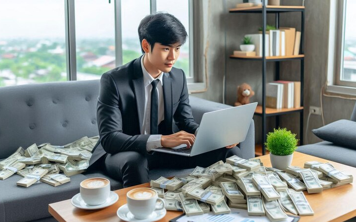 ilustrasi seseorang yang rezekinya gampang didapat/Freepik - Image