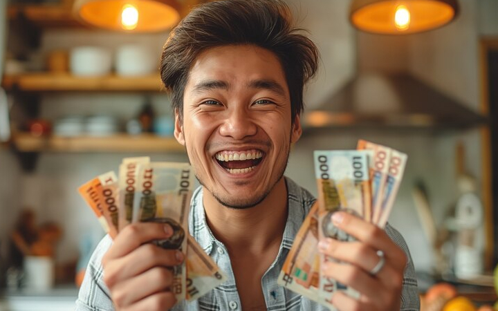 ilustrasi seseorang yang mendapat nasib baik di bulan november dan menjadi wong sugih/ Sumber foto: Freepik - Image