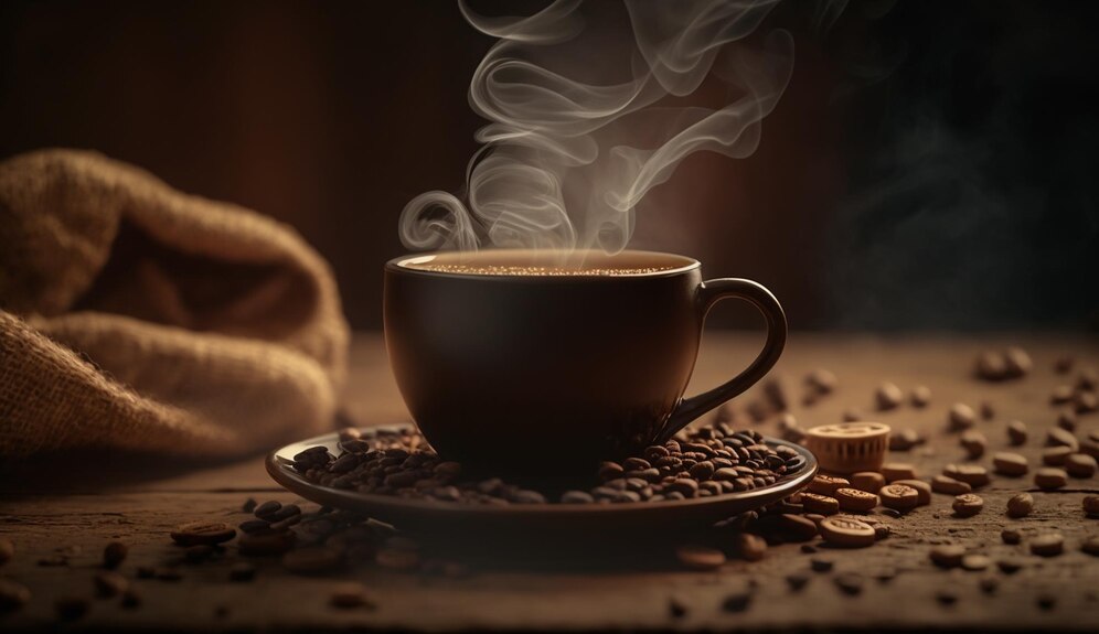 Ilustrasi secangkir kopi. - Image