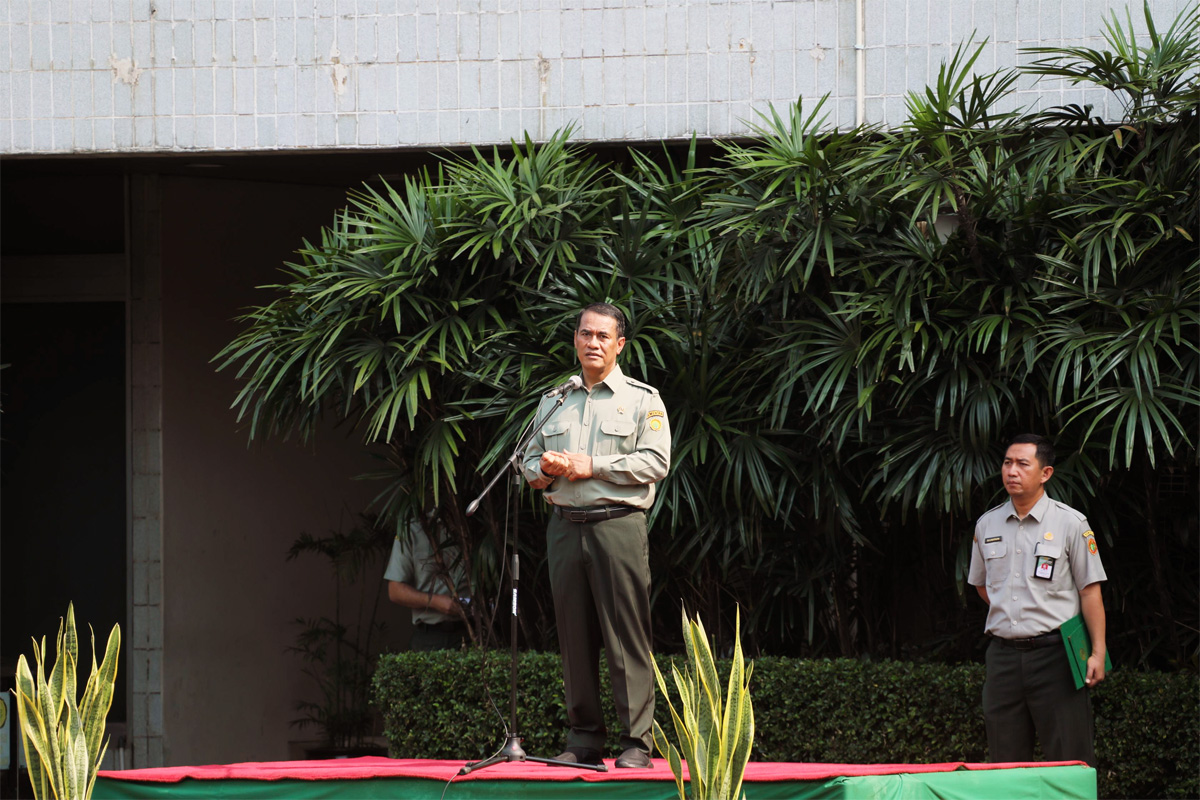 Menteri Pertanian Andi Amran Sulaiman saat upacara Hari Sumpah Pemuda di Jakarta (28/10). (Istimewa) - Image