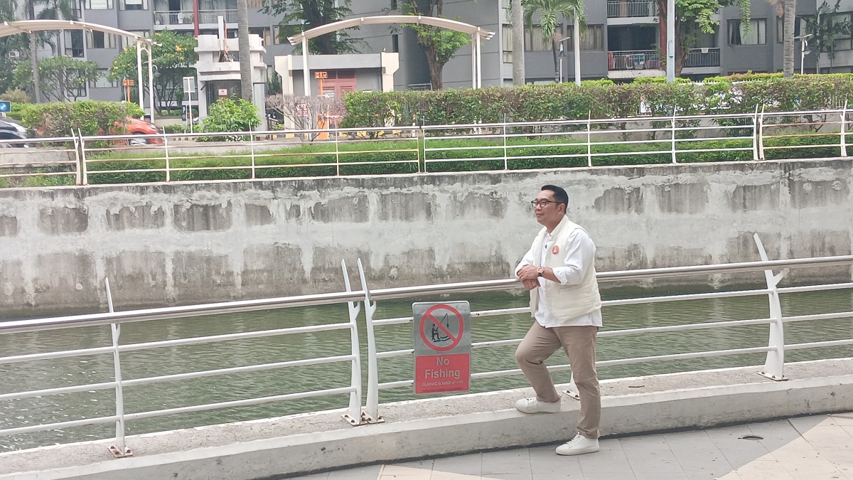 Ridwan Kamil mencontohkan kawasan sungai Rasuna Episentrum, Kuningan, Jakarta Selatan, yang didesainnya tahun 2005 lalu. (IST) - Image