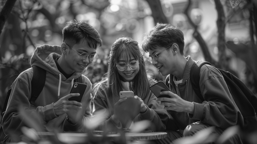 Ilustrasi orang yang gemar berbagi konten humor. (freepik) - Image