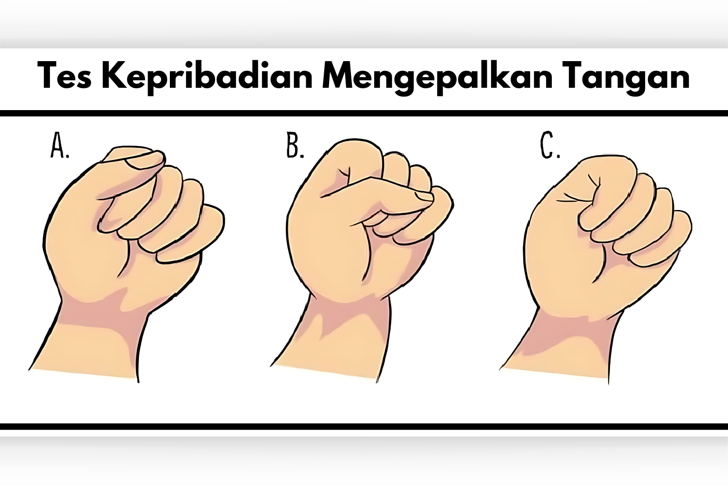 Tes kepribadian mengepalkan tangan mengungkapkan sifat asli. (Jagranjosh.com) - Image