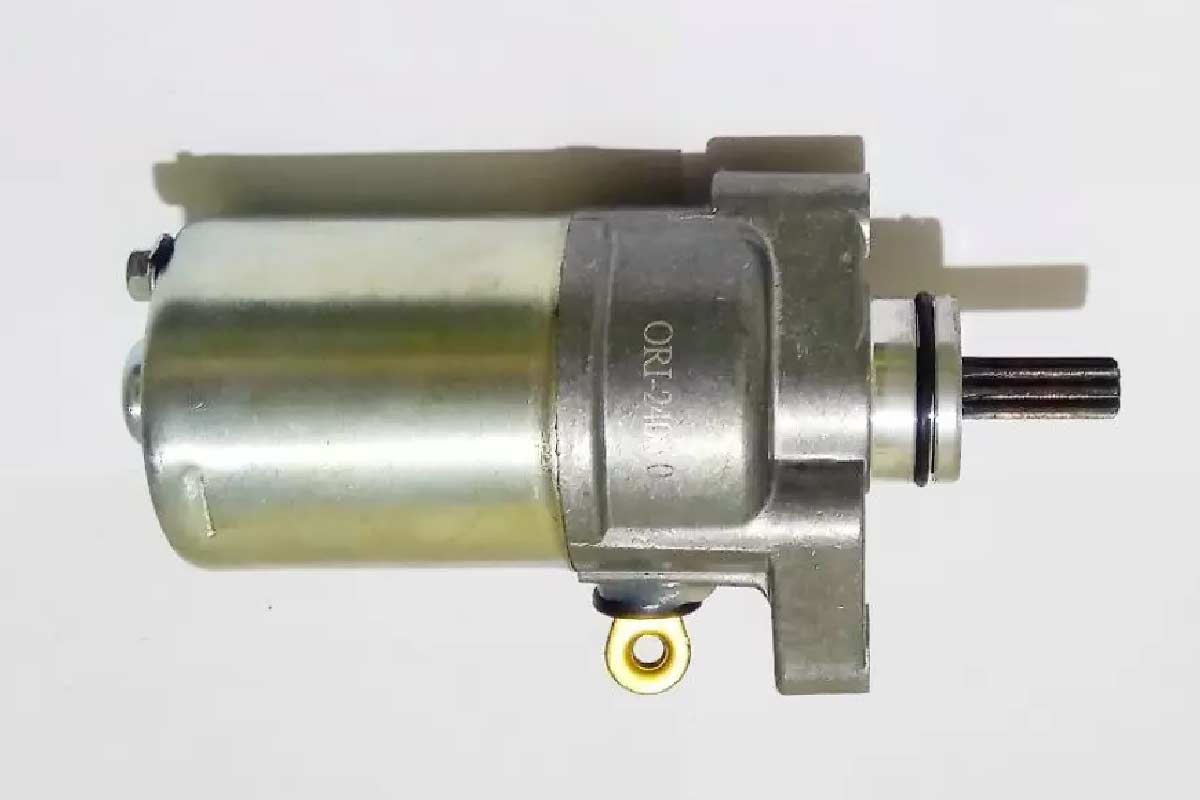 Ilustrasi dinamo starter sepeda motor. (Yamaha Deta Group) - Image