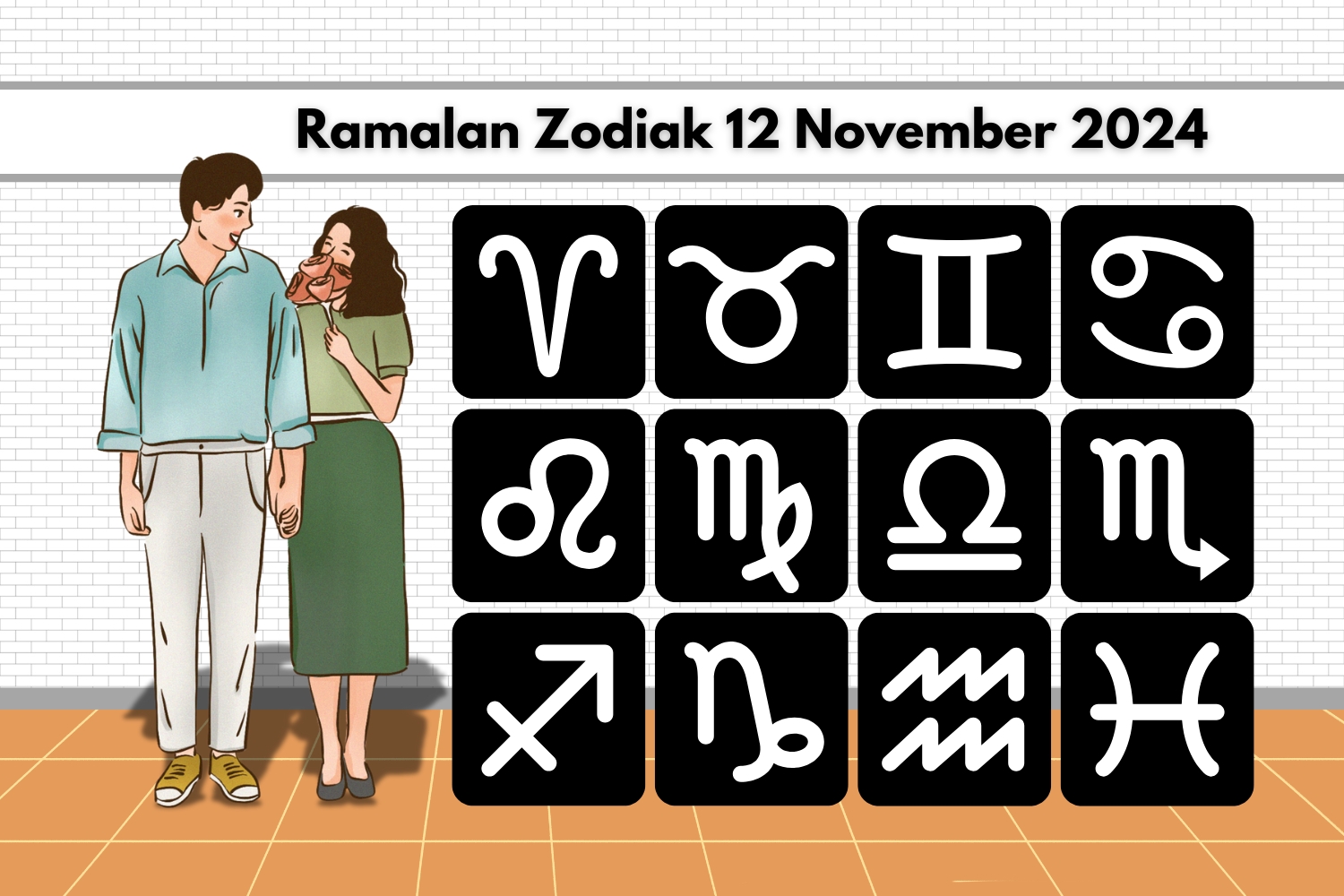 Ilustrasi ramalan 12 zodiak. (Nurul Fitriyah/JawaPos.com) - Image