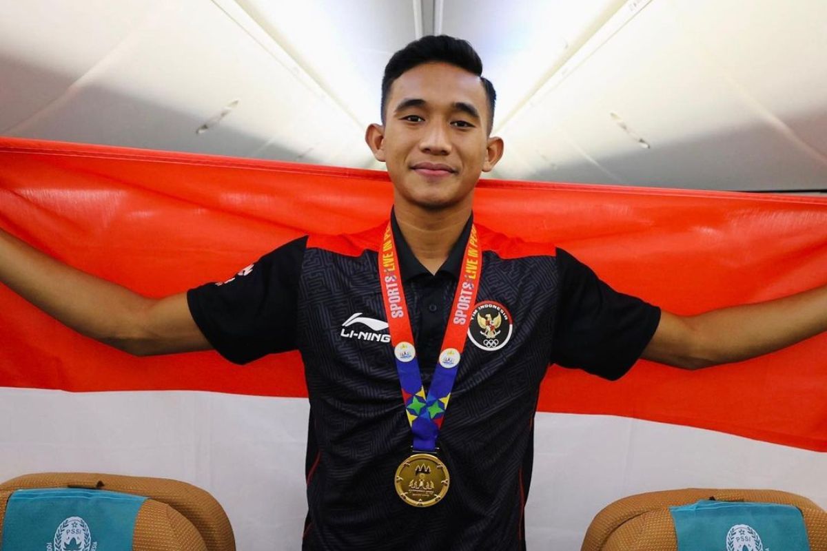 Rizky Ridho kini jadi andalan Timnas Indonesia berkat salah satu doa seniornya di Persebaya Surabaya Zoubairou Garba. (Instagram @rizkyridhoramadhani) - Image