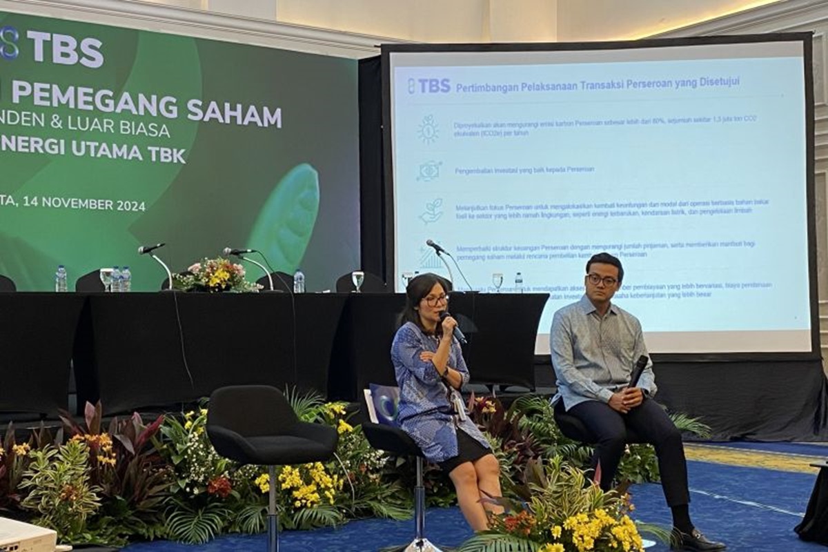 PT TBS Energi Utama Tbk (TOBA) mengumumkan akan melakukan divestasi dua aset pembangkit listrik tenaga uap (PLTU) berkapasitas total 200 MW. (ANTARA) - Image