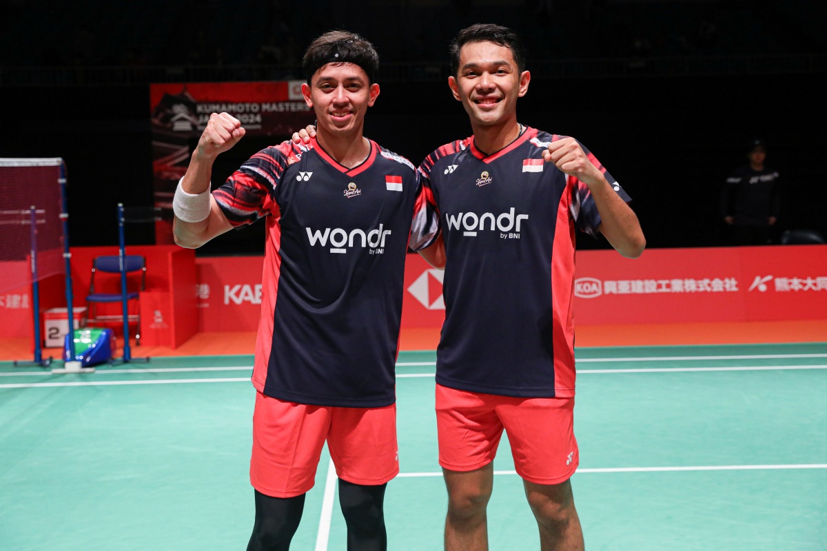 Fajar/Rian melaju ke final Kumamoto Mastera 2024. (Dok: PBSI) - Image