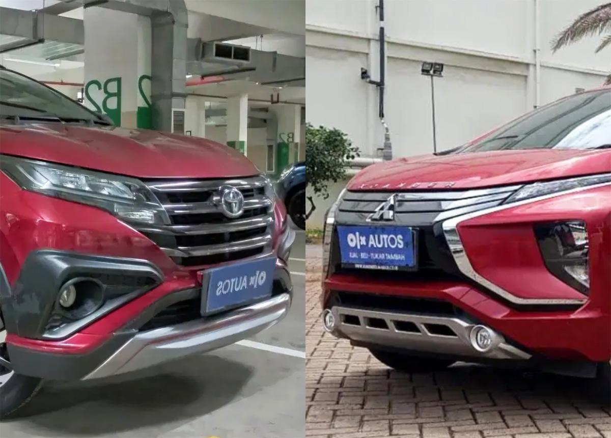 Perbandingan mobil bekas New Toyota Rush 2019 dengan Xpander Ultimate 2019. (RianAlfianto/JawaPos.com). - Image
