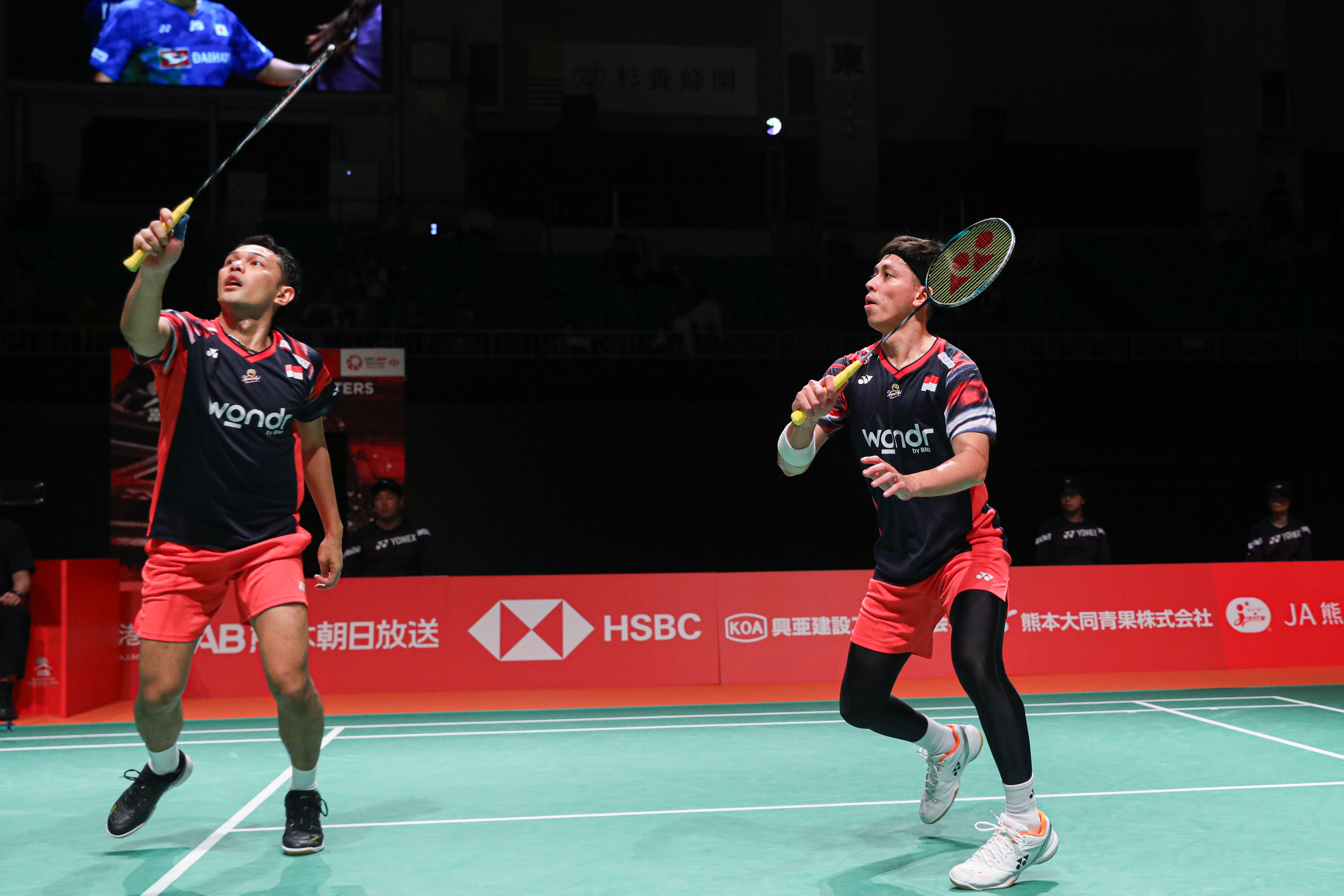Fajar/Rian saat beraksi di Kumamoto Masters 2024. (Dok: PBSI) - Image