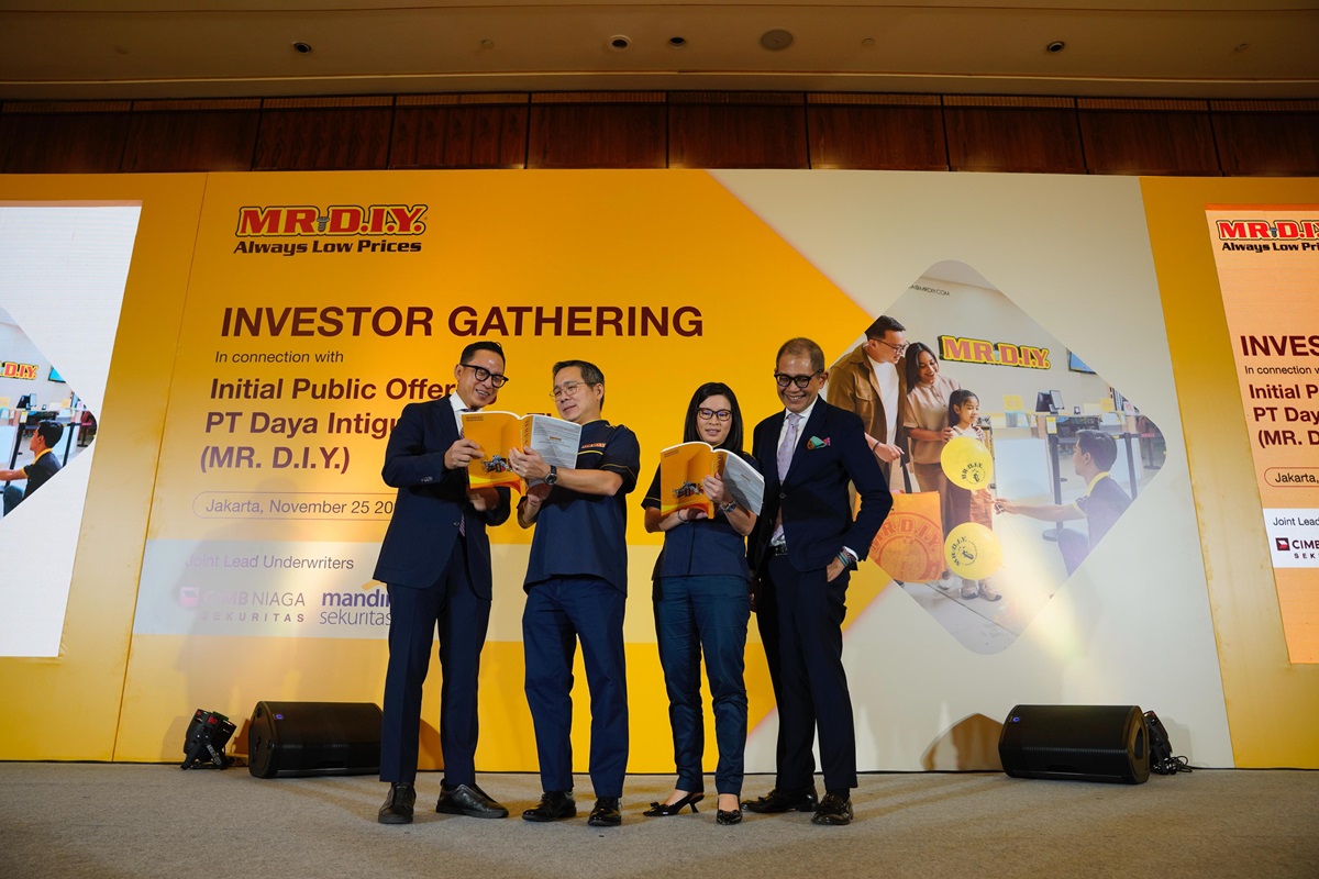 MR. DIY mengumumkan rencana Initial Public Offering (IPO) di Bursa Efek Indonesia, Senin (25/11). (dok. MR. DIY) - Image
