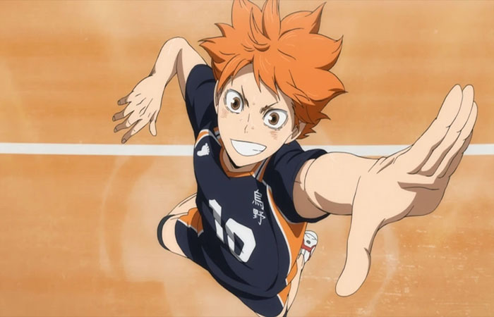 Shoyo Hinata tampil di film Haikyuu!! The Dumpster Battle bersama tim voli SMA Karasuno untuk berhadapan dengan tim voli SMA Nekoma. (Dexerto) - Image
