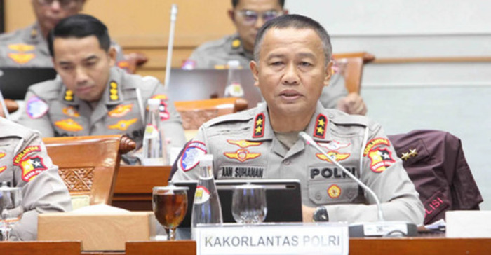 Irjen Pol Aan Suhanan menjelaskan persiapan rekayasa lalu lintas selama libur Nataru tahun ini. (Korlantas Polri) - Image